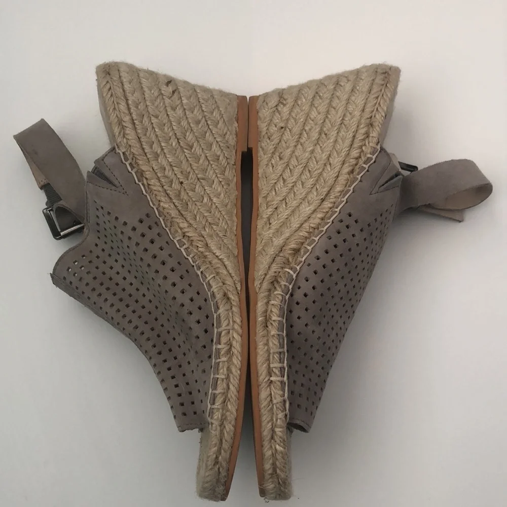 Caslon wedge espadrilles with a leather upper